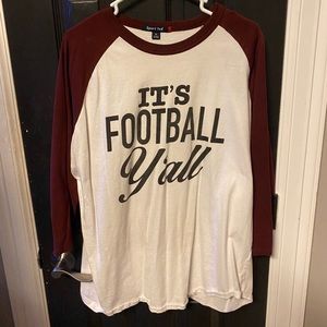 Football raglan tee